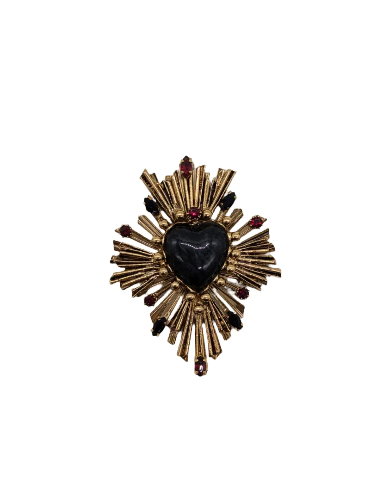 Sacro Cuore Lucia Heart Brooch