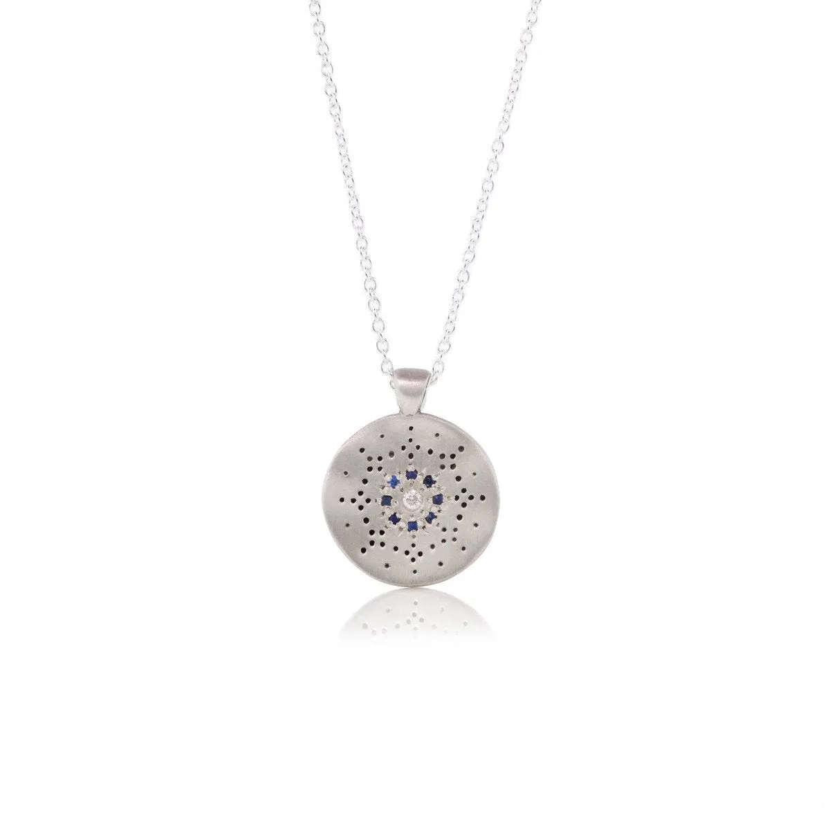 Sapphire and Diamond Reflections Pendant