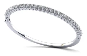 Sensational Sparkle Diamond Bangle Bracelet with 3.92 ct.(finished) 1.6mm, 3mm
