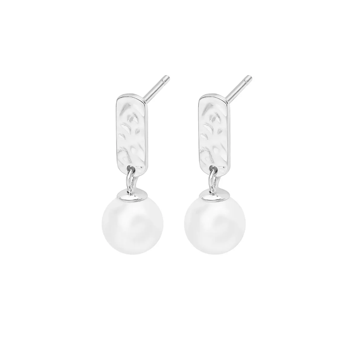 SILVER LININGS COLLECTIVE Luna Pearl Earrings - Stirling Silver