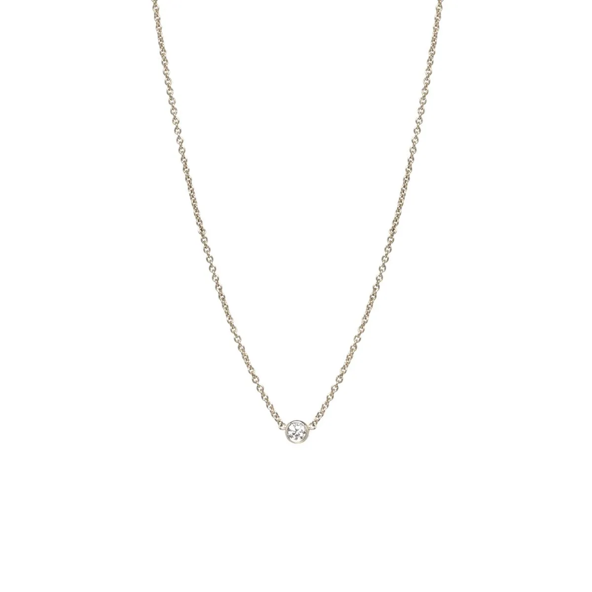 Single Diamond Necklace