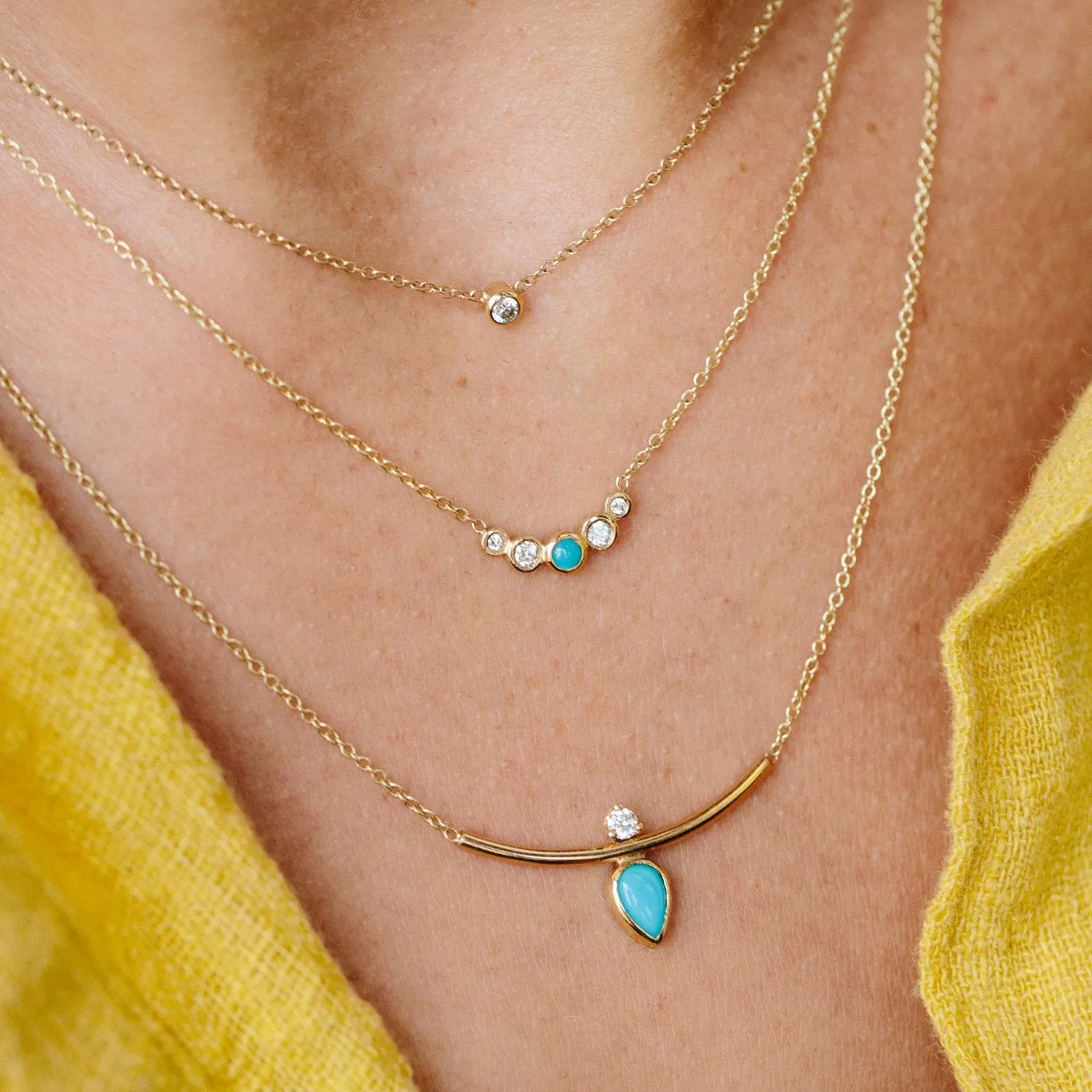 Single Diamond Necklace
