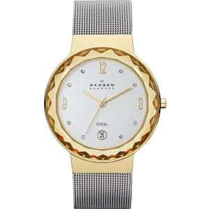 Skagen Leonora Silver Mesh Bracelet Silver white Dial Quartz Watch for Ladies - SKW2002