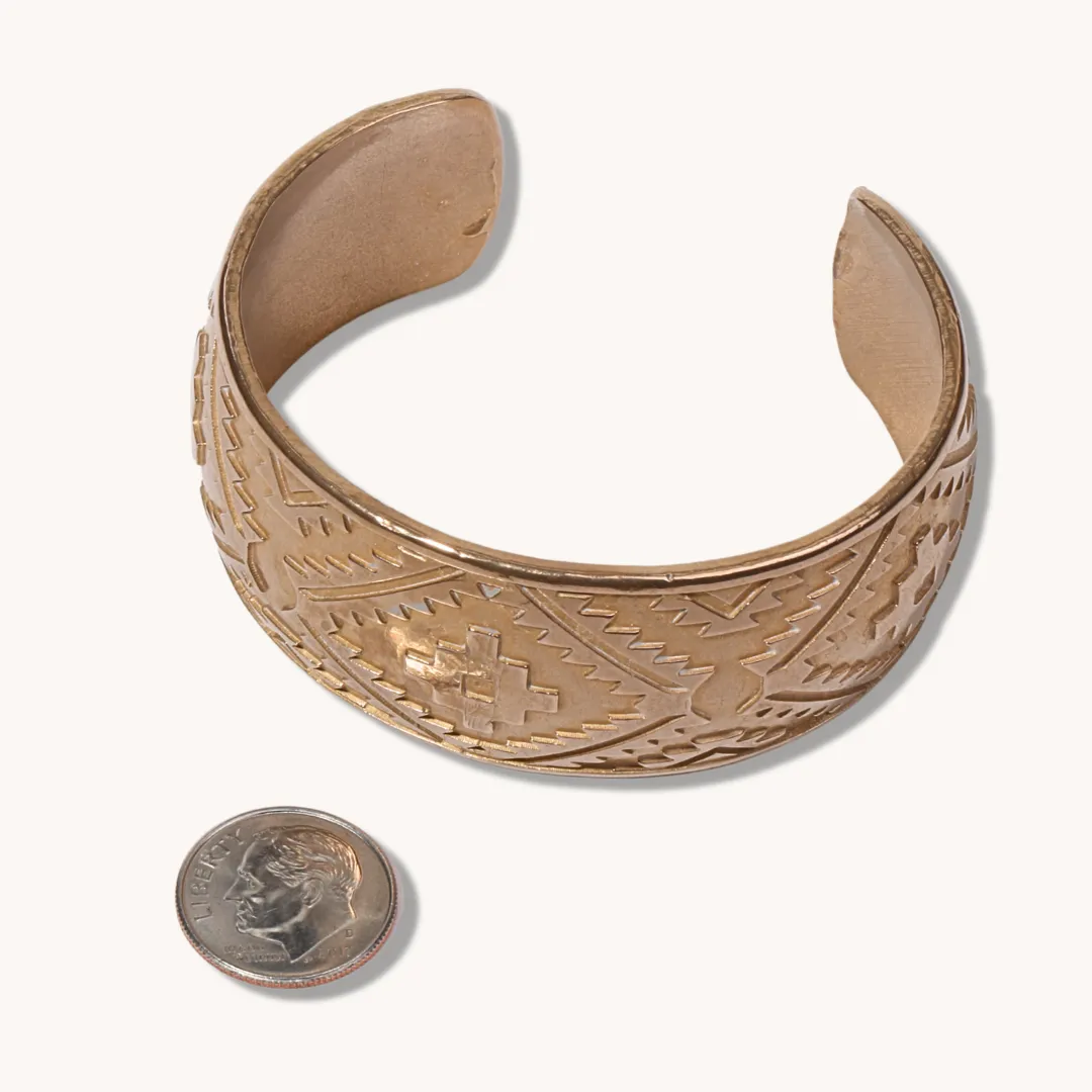 SkyWeaver: Bronze Full Loom Cuff Bracelet