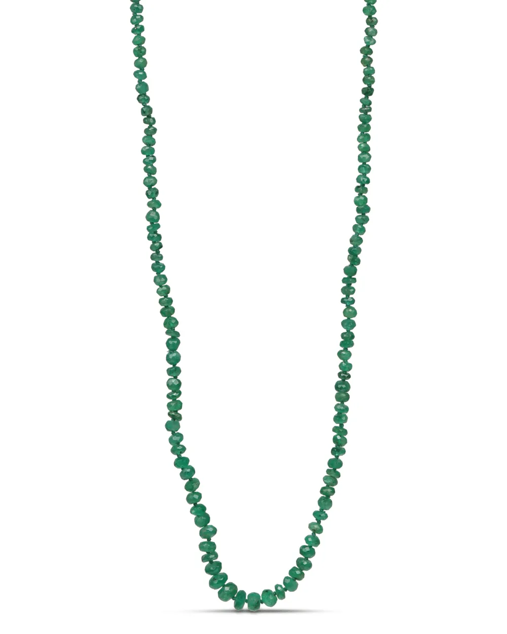 Small Emerald Beaded Necklace