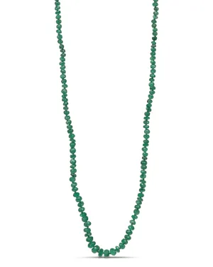 Small Emerald Beaded Necklace