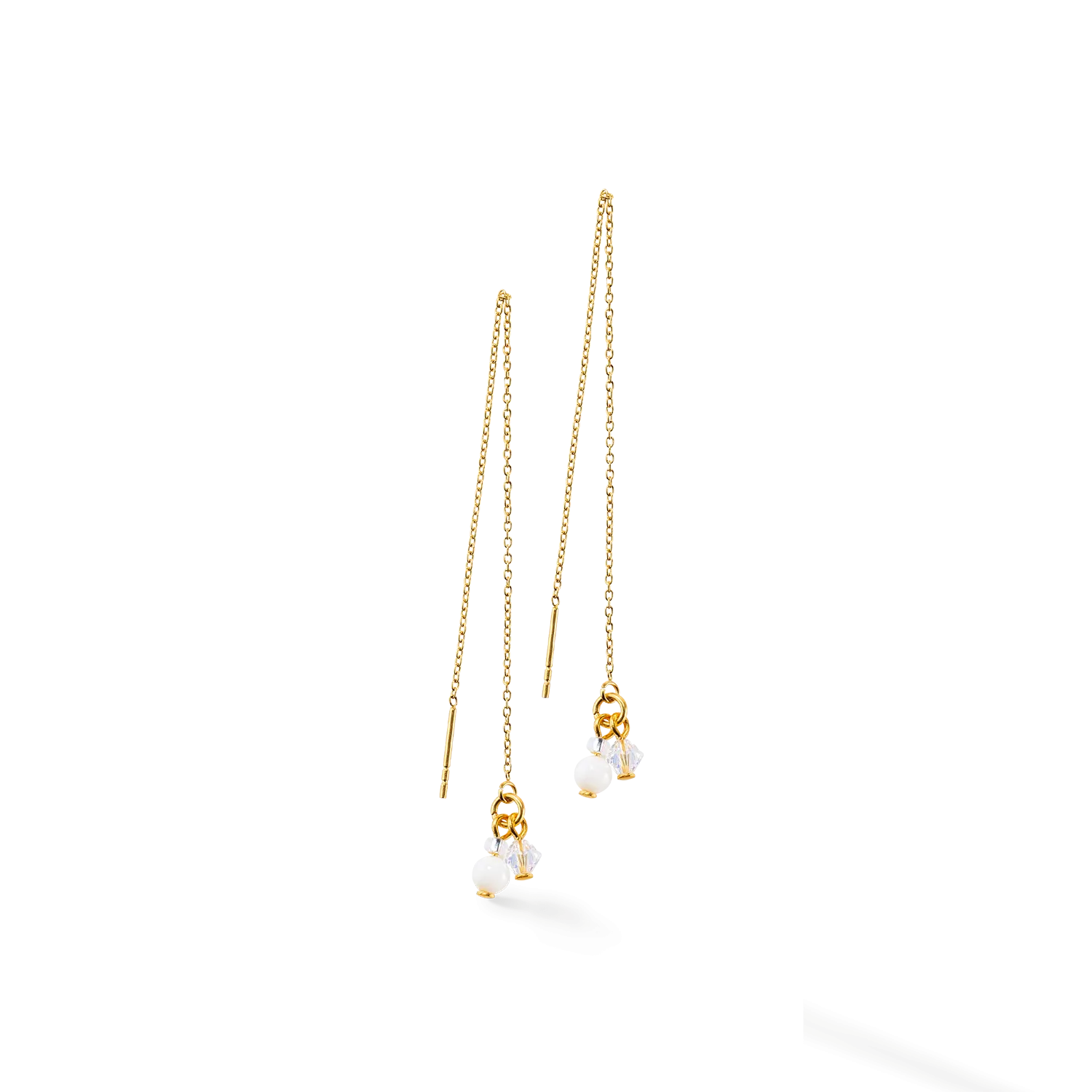 Small Guardian earrings white