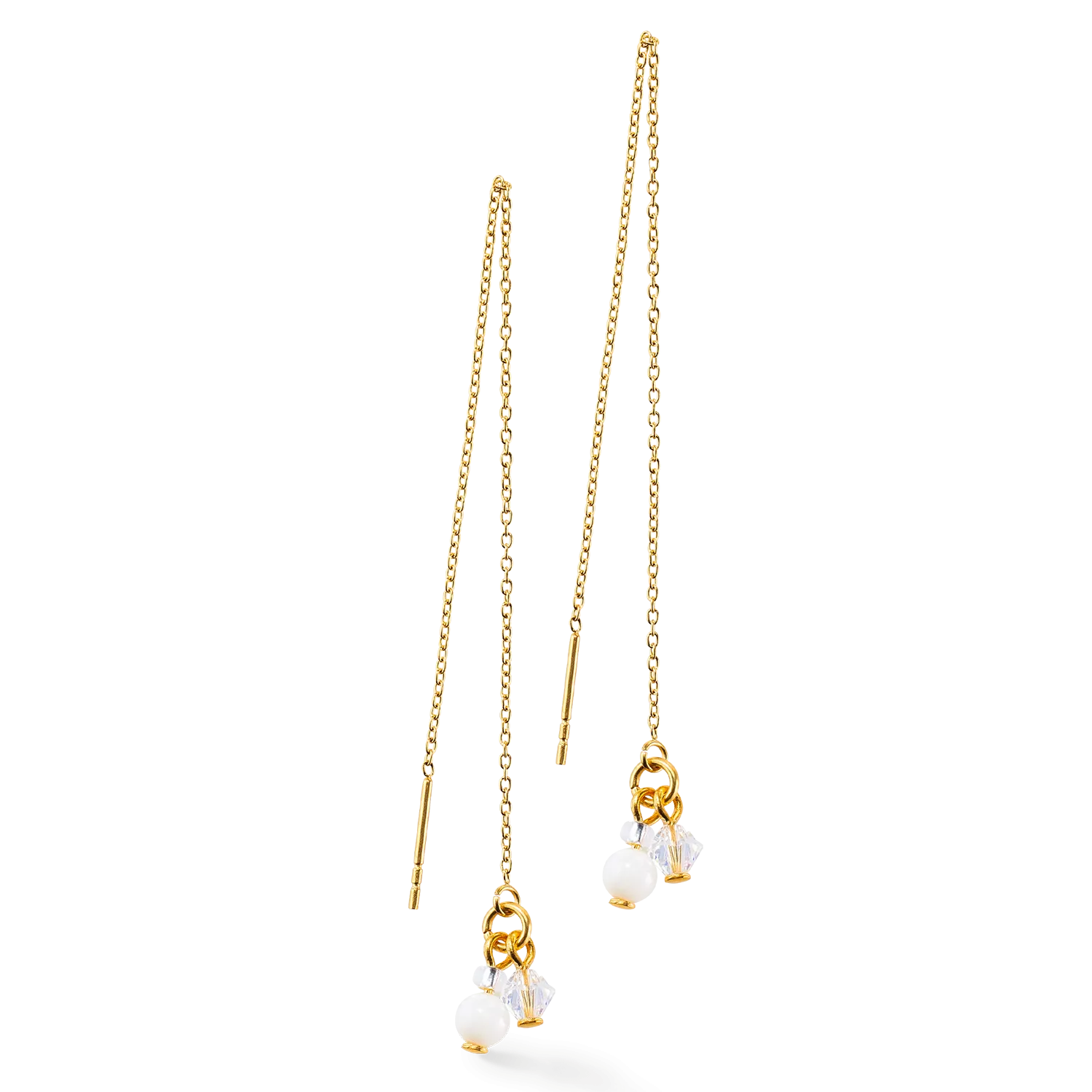 Small Guardian earrings white