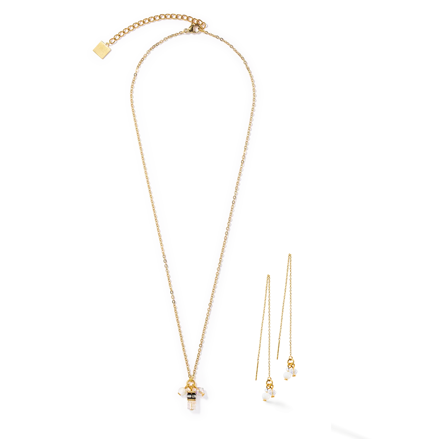 Small Guardian earrings white