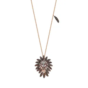 Small Lion Solitaires Necklace