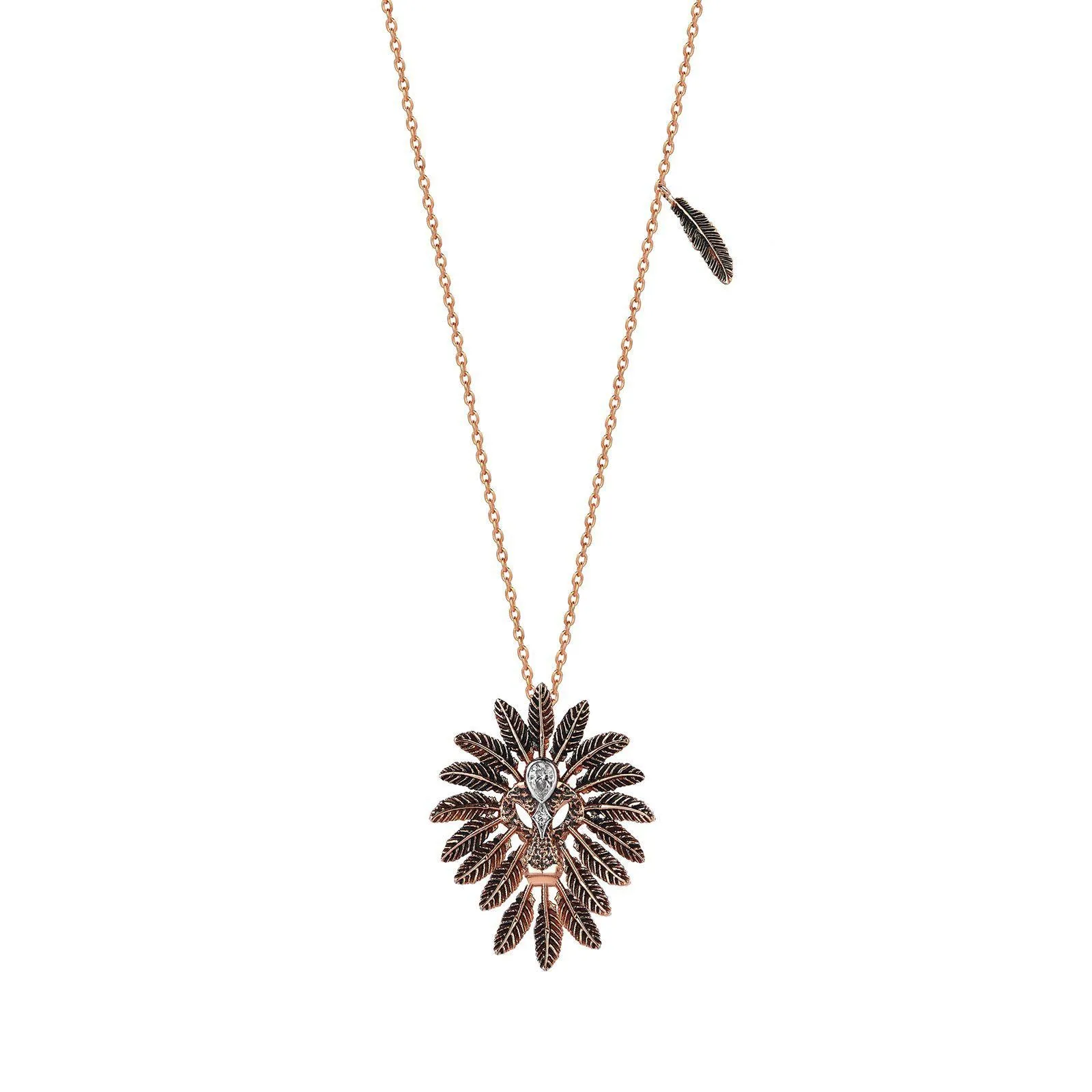 Small Lion Solitaires Necklace