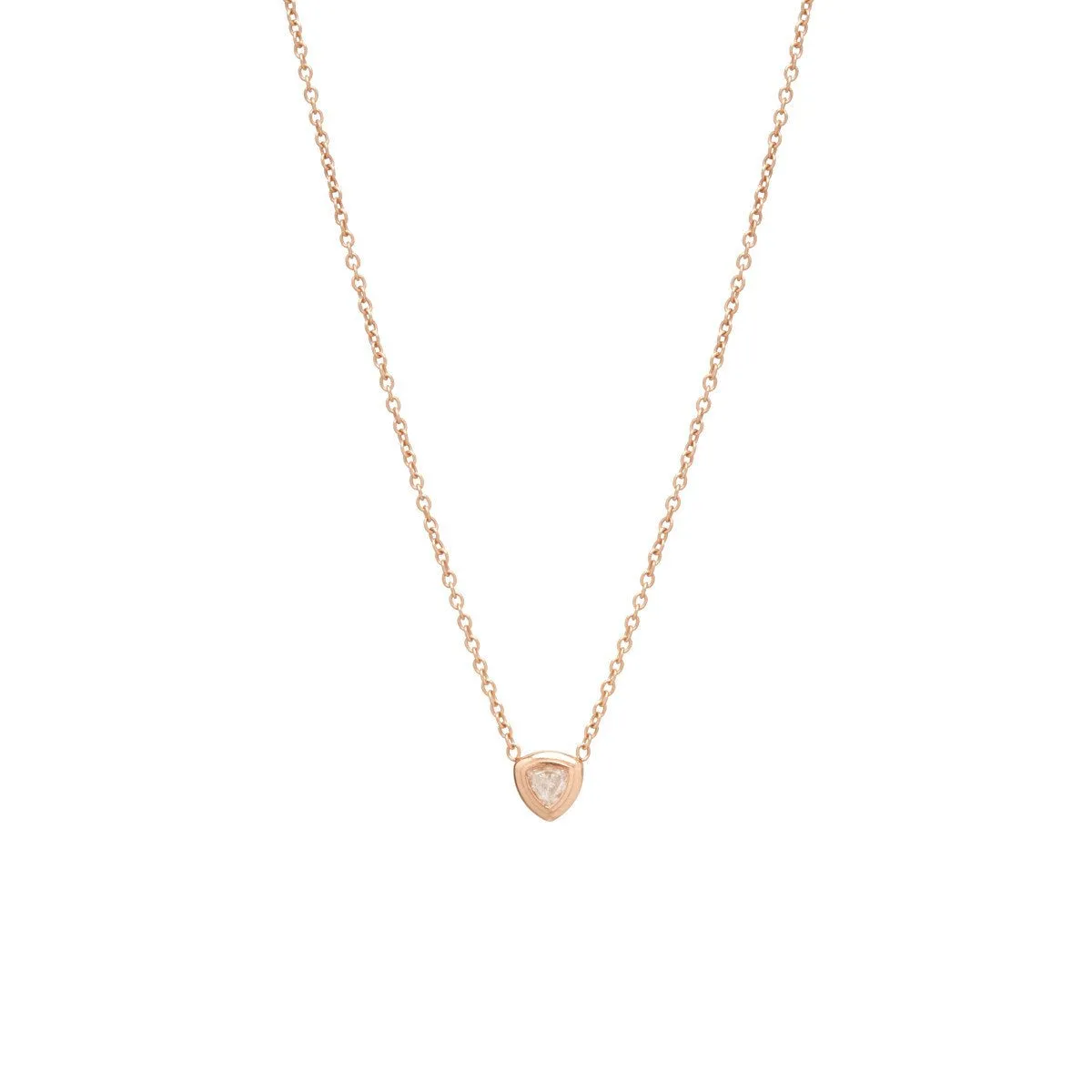 Small Trillion Diamond Necklace