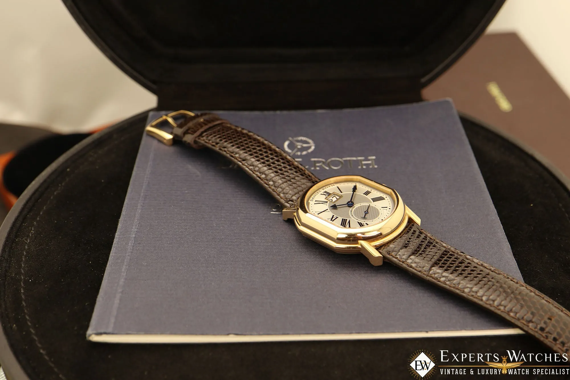 SOLD!!!  Daniel Roth Datomax Masters 18k Big Date Watch 208.L.40.011.CN.BA Box & Papers