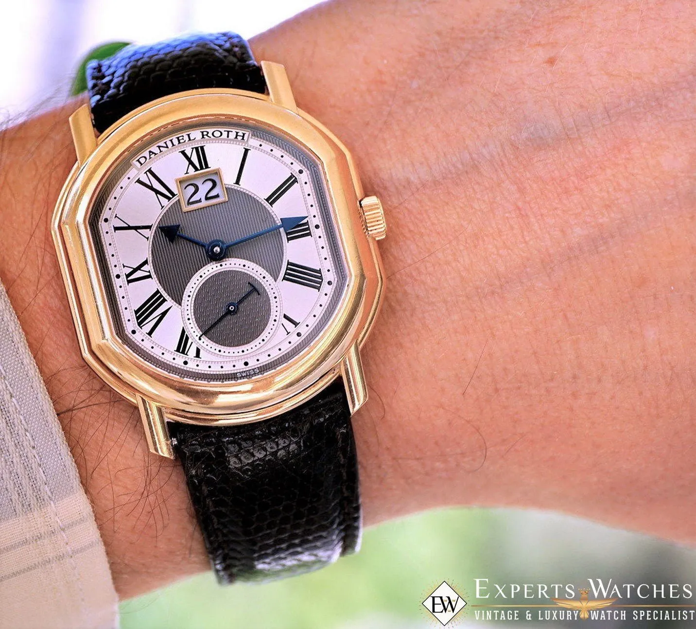 SOLD!!!  Daniel Roth Datomax Masters 18k Big Date Watch 208.L.40.011.CN.BA Box & Papers