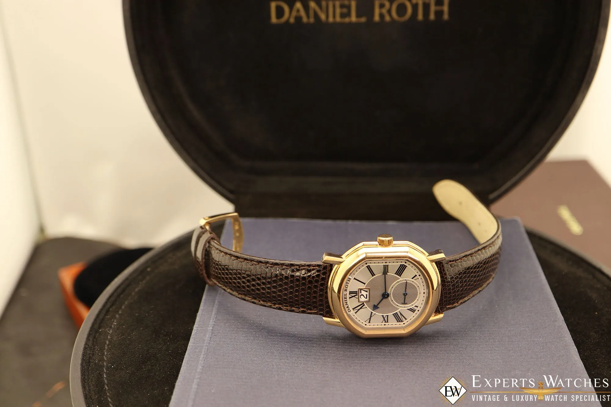 SOLD!!!  Daniel Roth Datomax Masters 18k Big Date Watch 208.L.40.011.CN.BA Box & Papers