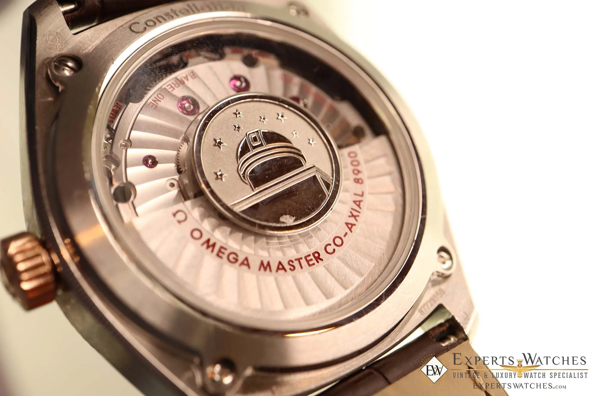 Sold!!! Omega Constellation Globemaster Sedna Gold Steel Watch 130.20.39.21.03.001 Blue
