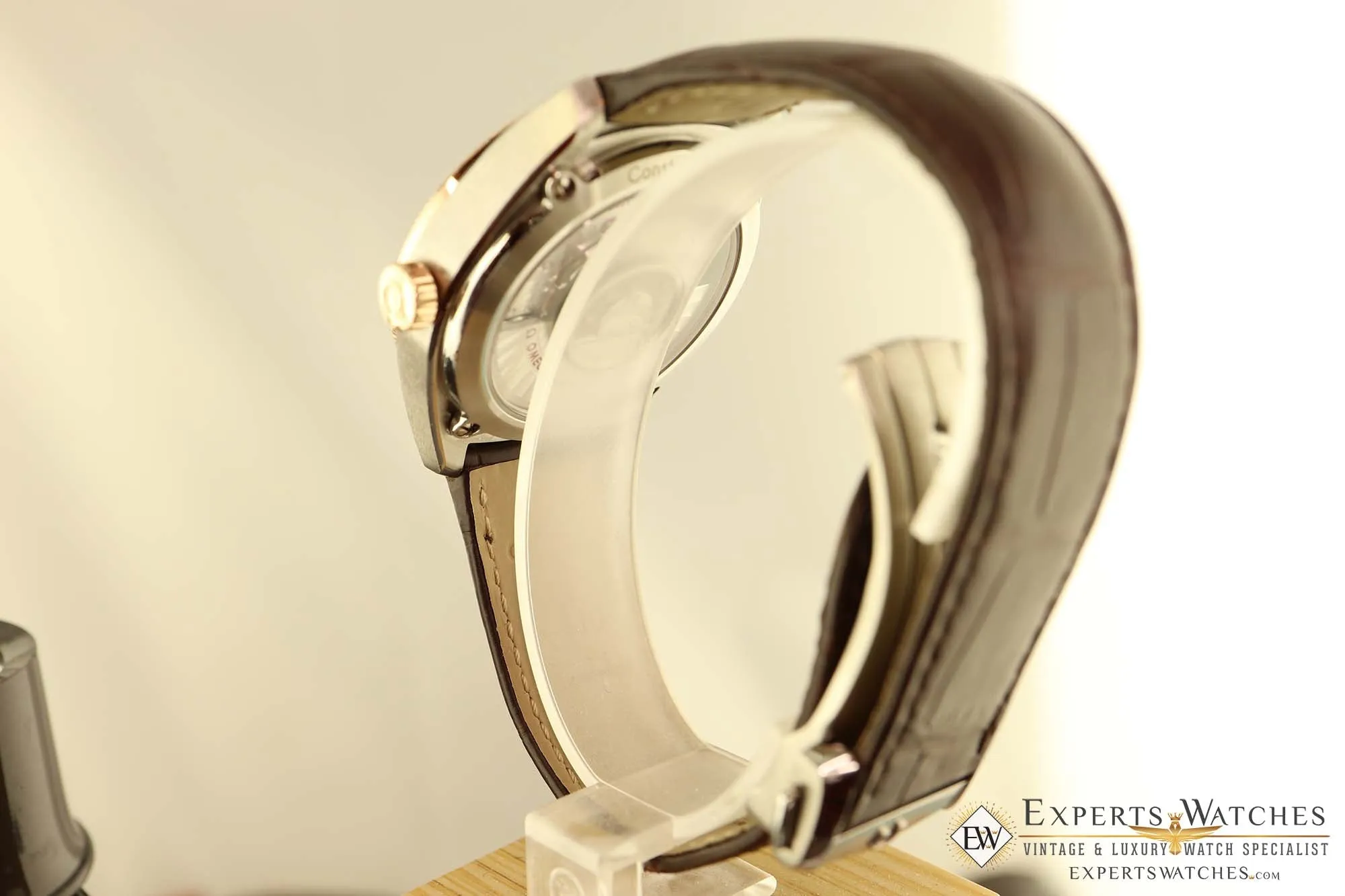 Sold!!! Omega Constellation Globemaster Sedna Gold Steel Watch 130.20.39.21.03.001 Blue
