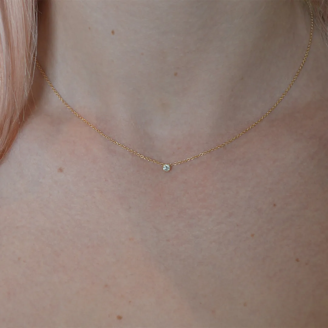 Solitaire Diamond Necklace