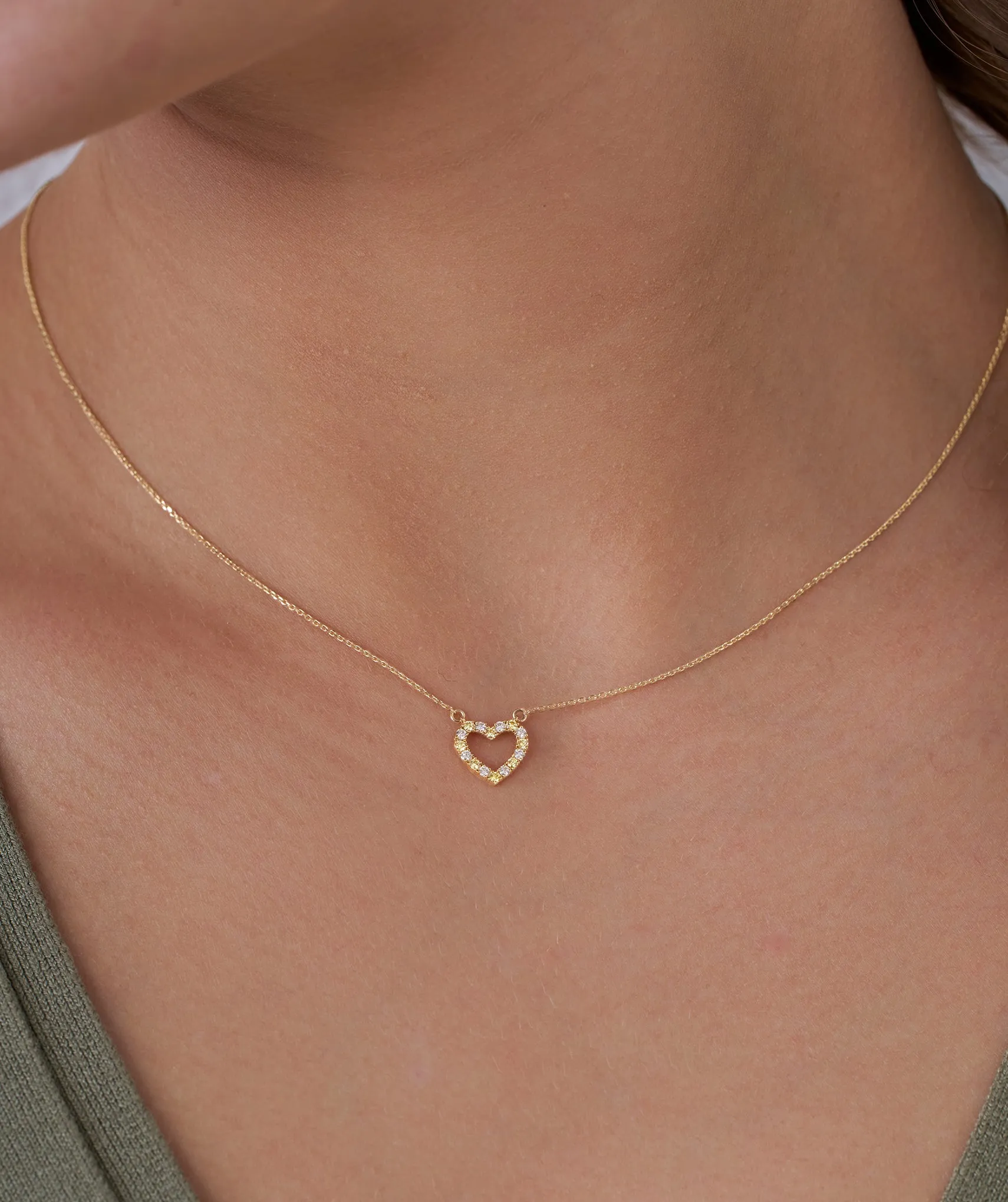 Sparkling Affection Heart Necklace