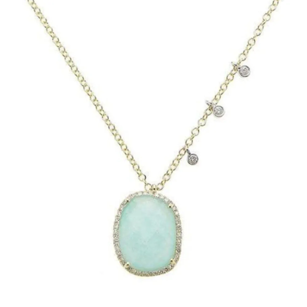 Square Amazonite Necklace