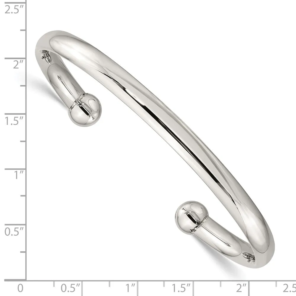 Stainless Steel Polished Cuff Bangle