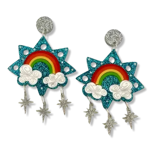 Star Rainbow  🌝 🌈 - earrings - Set of 2