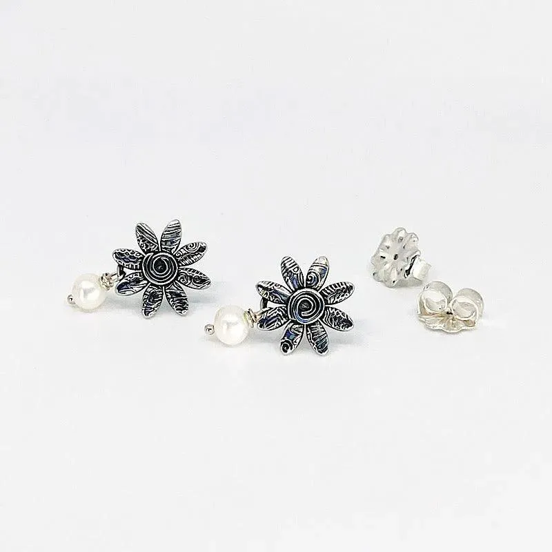Sterling Silver Earrings with Freshwater Pearls