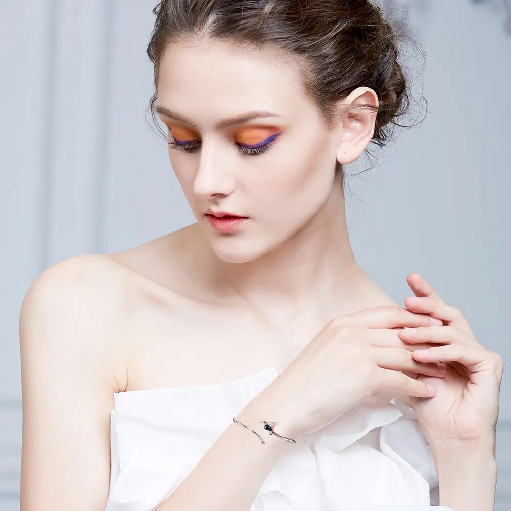 Sterling Silver Hummingbird Bracelet&Bangle