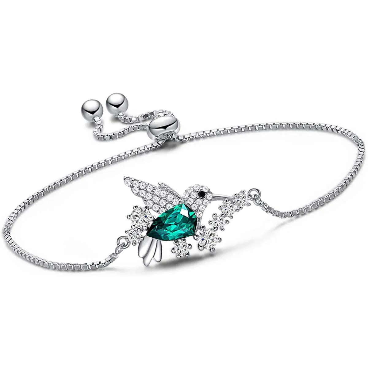 Sterling Silver Hummingbird Bracelet&Bangle