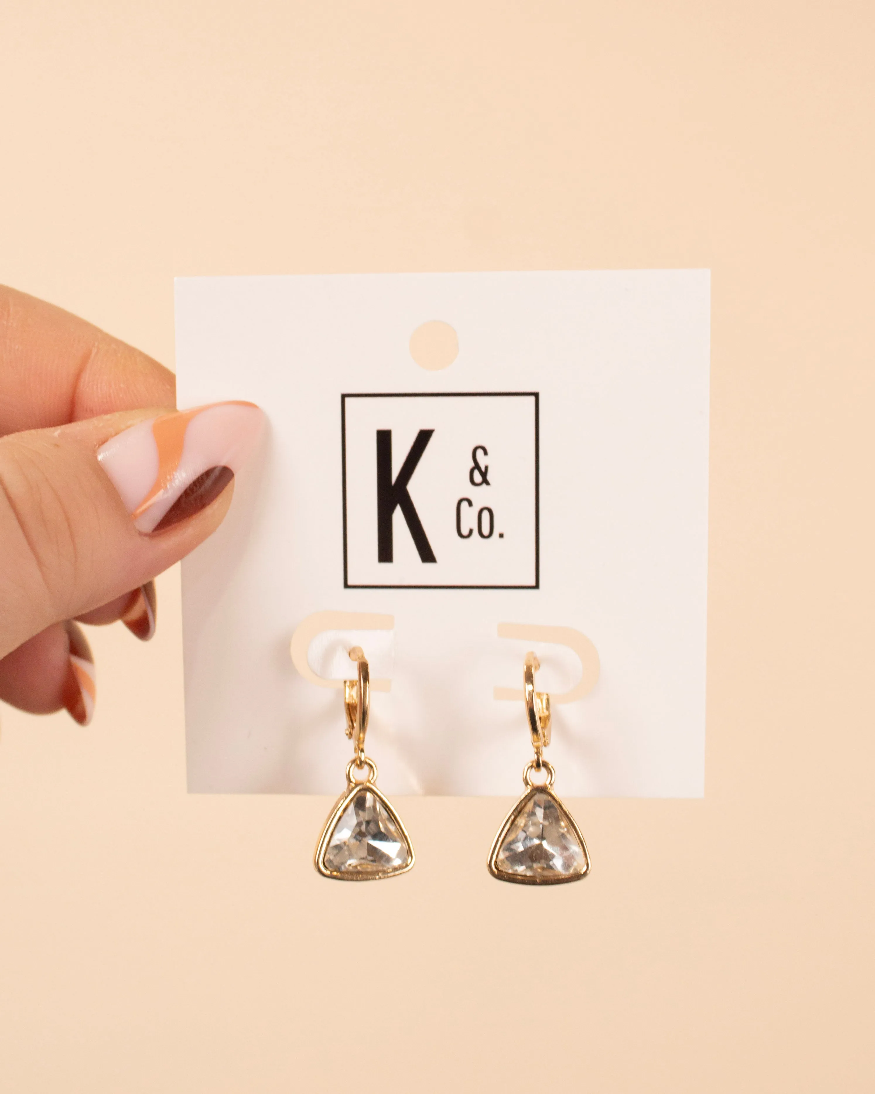Sugar Drop Earrings in Clear