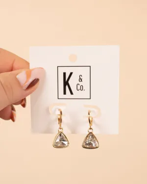 Sugar Drop Earrings in Clear