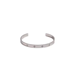 Sunnie | Polished Stainless Steel Cuff Bangle