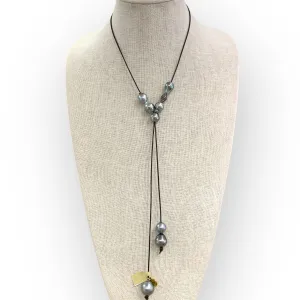 Tahitian Pearls 3 Way Necklace w/ Diamond Rondel