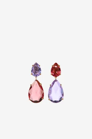 The Marvellous Drop Earrings, Rose/Lilac