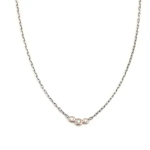 Three Diamond Necklace