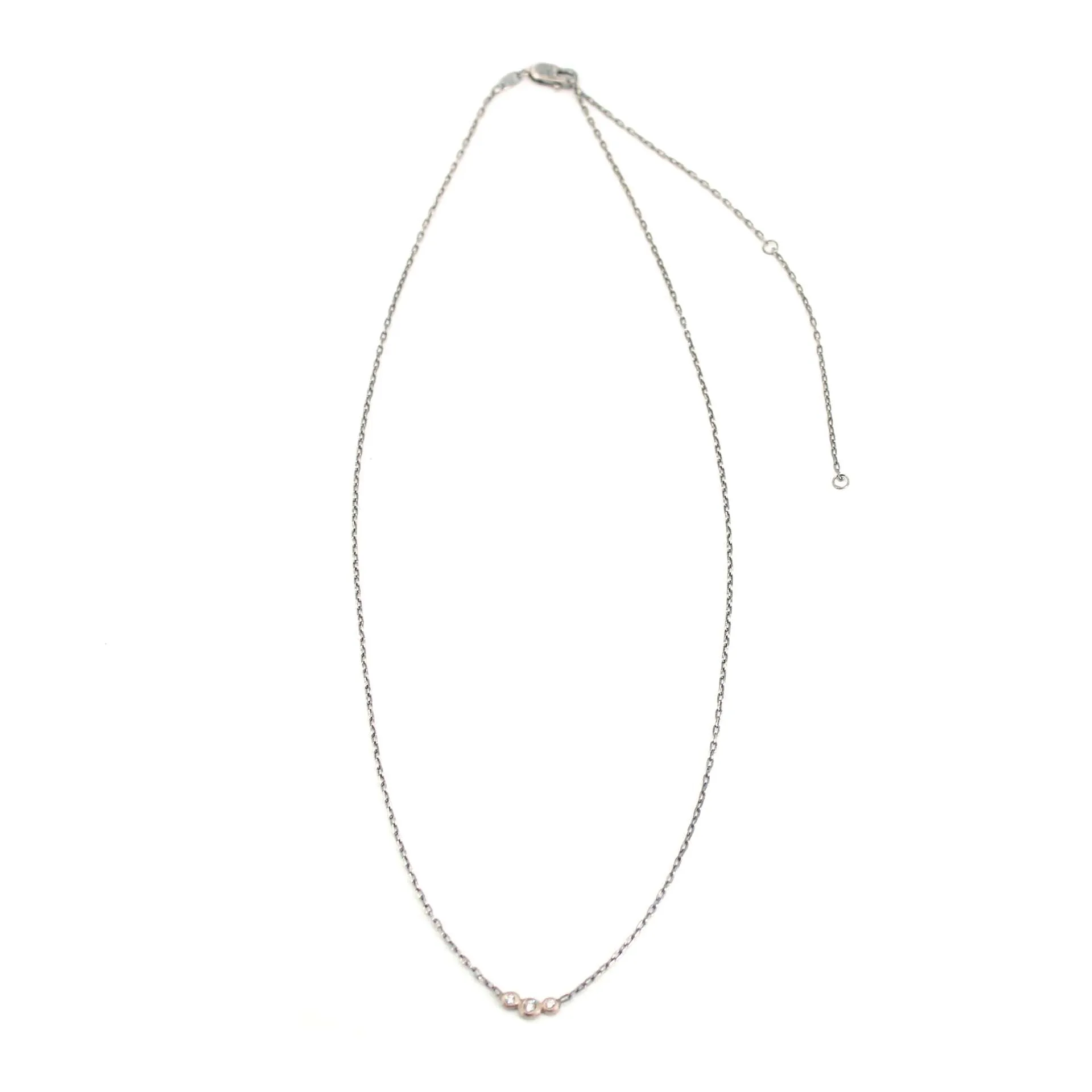 Three Diamond Necklace