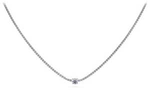 Timeless Dreams Brilliance Round Lab-Grown Diamond Necklace with 6.23 ct.(finished) 2mm, 5.7mm