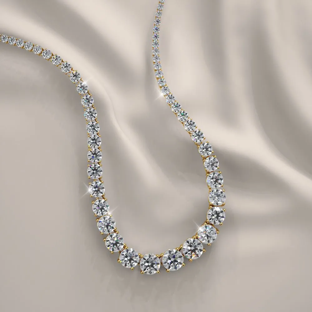 Timeless Dreams Tennis Diamond Necklace with 6.08 ct.(finished)