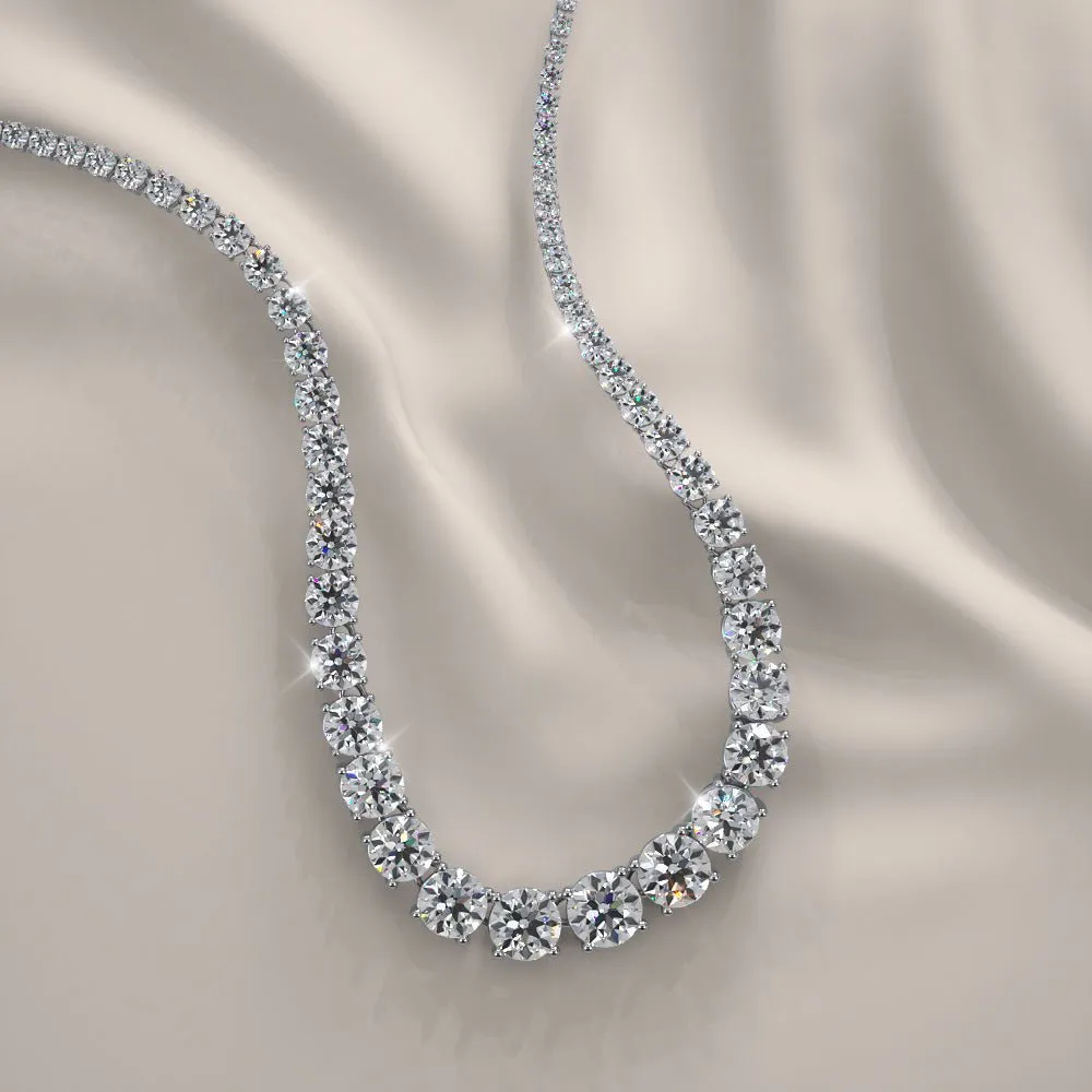 Timeless Dreams Tennis Diamond Necklace with 6.08 ct.(finished)