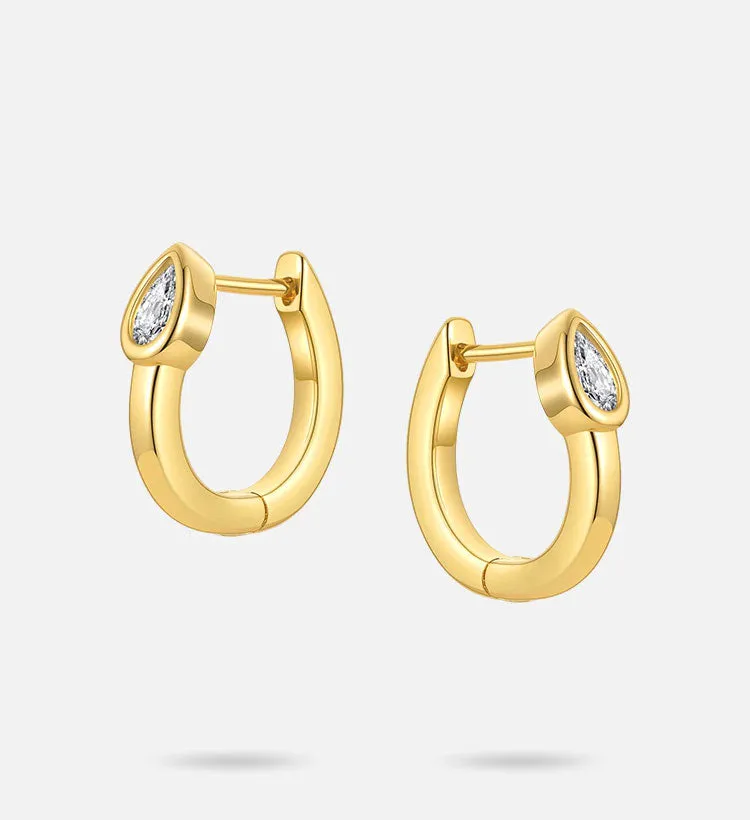 TINY TEARDROP EARRINGS