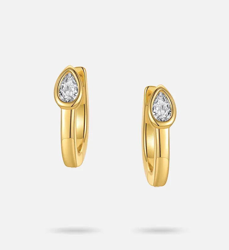 TINY TEARDROP EARRINGS