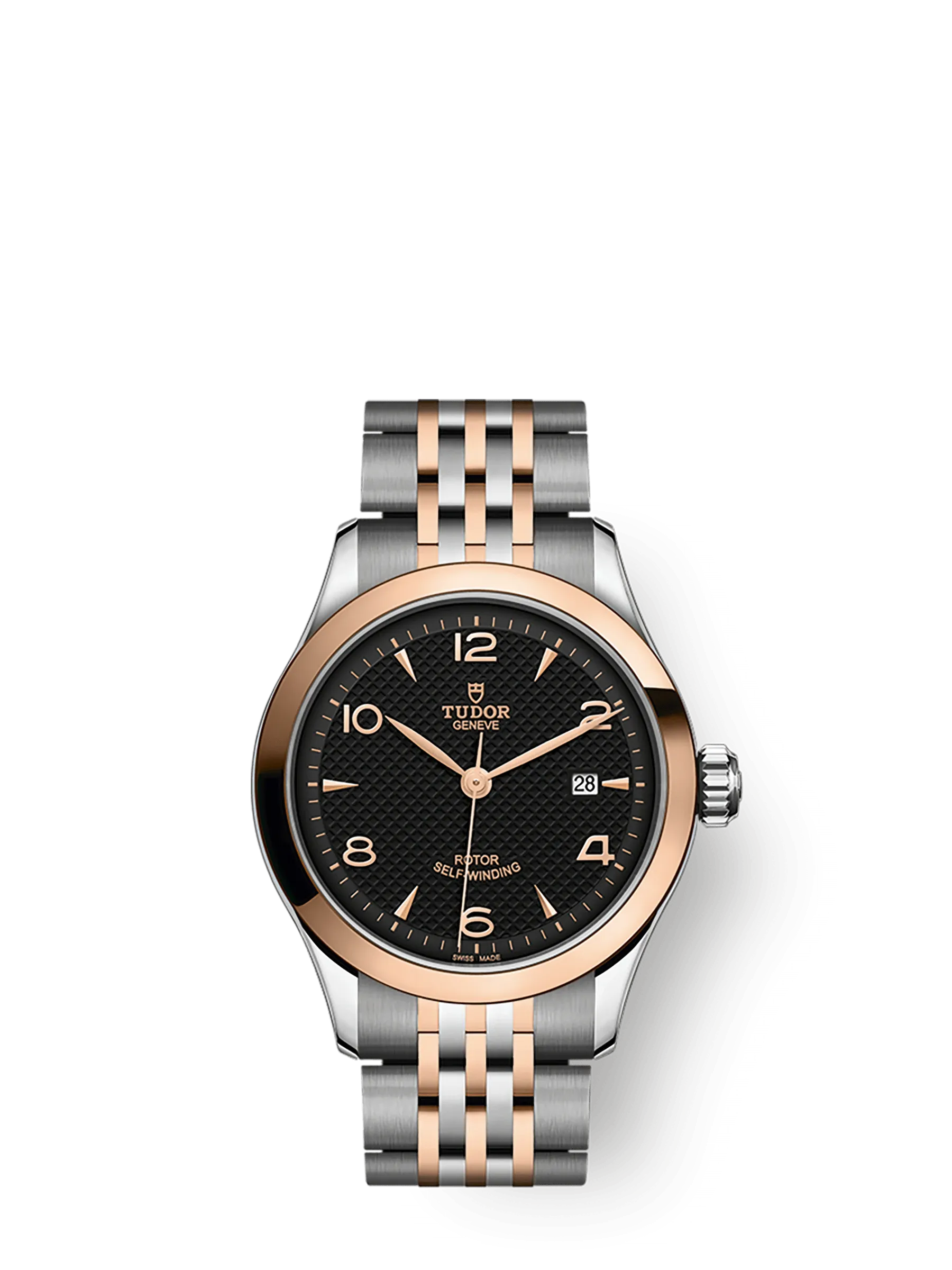 Tudor 1926, Stainless Steel and 18k Rose Gold, 28mm, Ref# M91351-0003