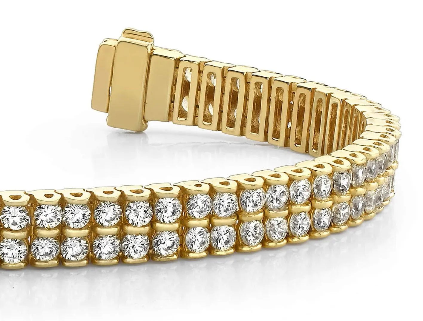 Two Row Diamond Bracelet with 5.00 ct.(finished) 2.2mm