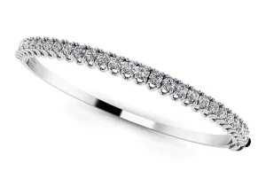 Unique Prong Diamond Bangle Lab-Grown Diamond Bracelet with 1.16 ct.(finished) 2mm