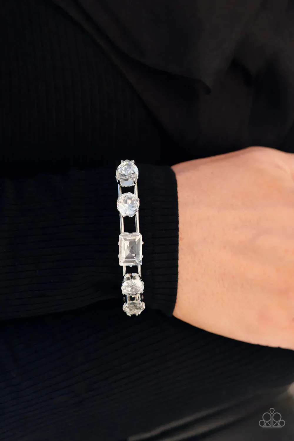 Uniquely Untapped - White (Gems) Bracelet