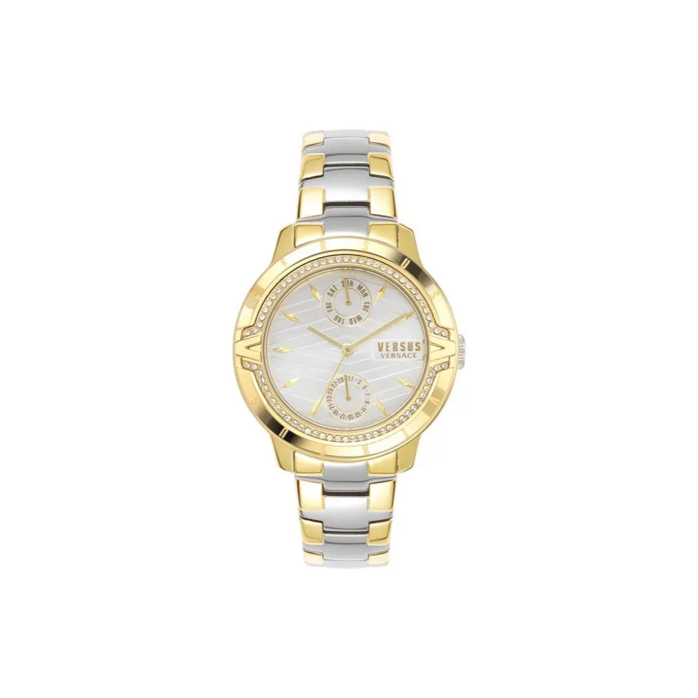 Versus Aymard Women Silver And Gold Watch