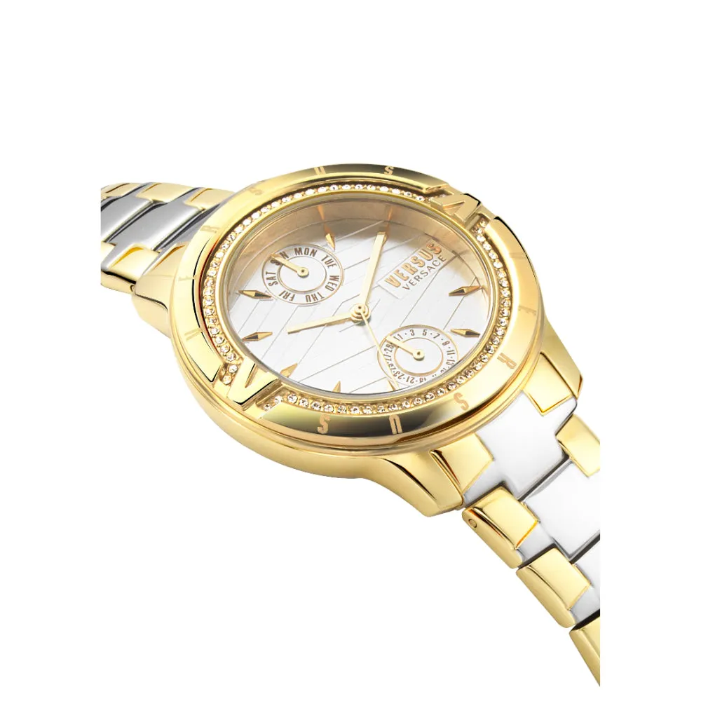 Versus Aymard Women Silver And Gold Watch
