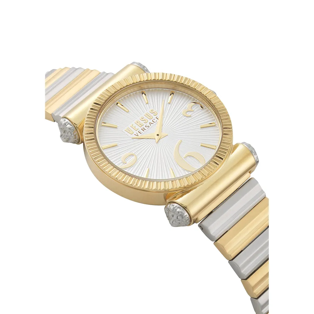 Versus Ripublique Women Silver And Gold Watch