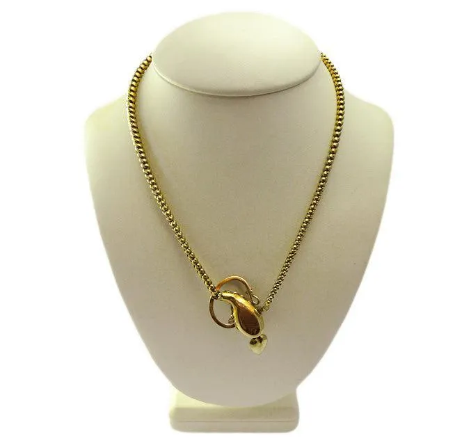 Victorian 15ct Gold Turquoise Serpent Necklace