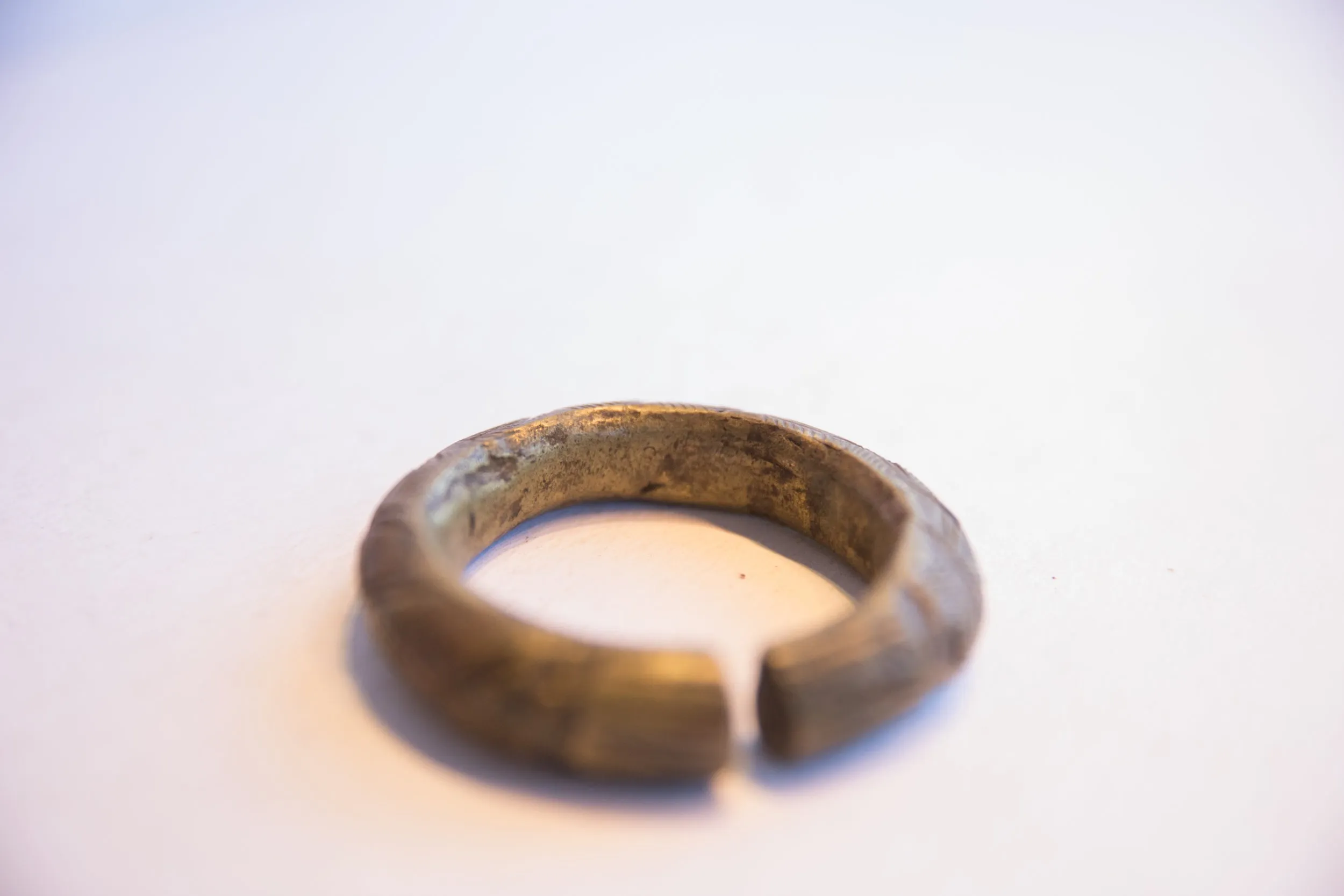 Vintage African Bronze Alloy Cuff Bracelet